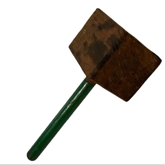 Vintage Kitchen Mallet Wood Handmade Crafted Primitive Antique Farmhouse Decor